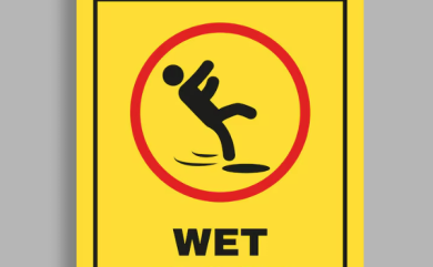 floor slippery after mopping